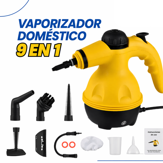 Vaporizador doméstico 9 en 1 - Máquina de vapor de alta temperatura - LIMPA TODO